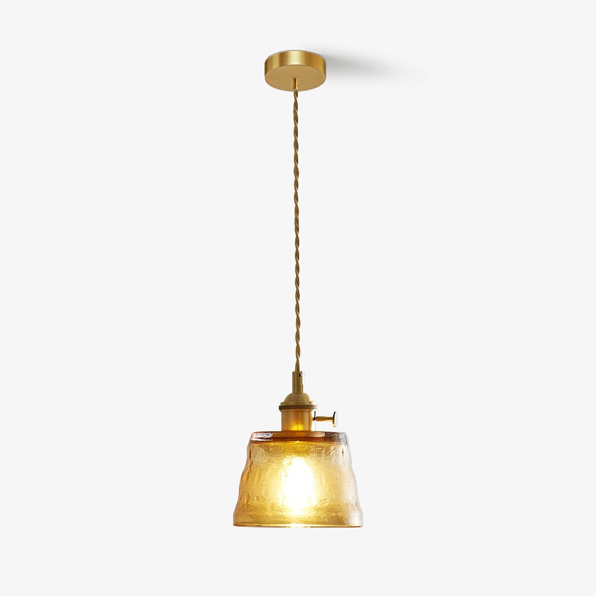 Lustra Suspension Lampe en Cuivre et Verre - Neutralighting