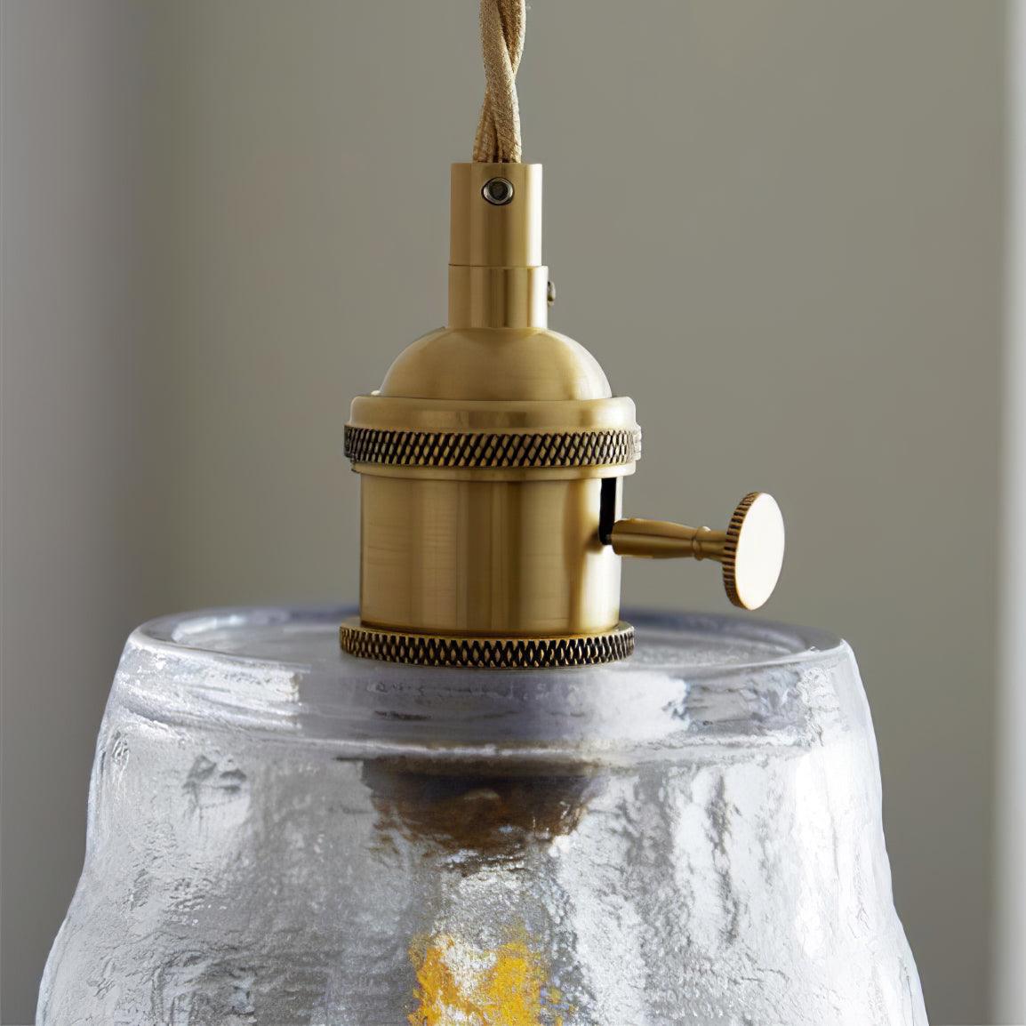 Lustra Suspension Lampe en Cuivre et Verre - Neutralighting