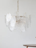 Lustra Chandelier Disque en Verre Doré - Neutralighting