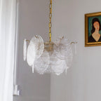 Lustra Chandelier Disque en Verre Doré - Neutralighting