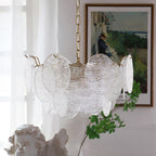 Lustra Chandelier Disque en Verre Doré - Neutralighting