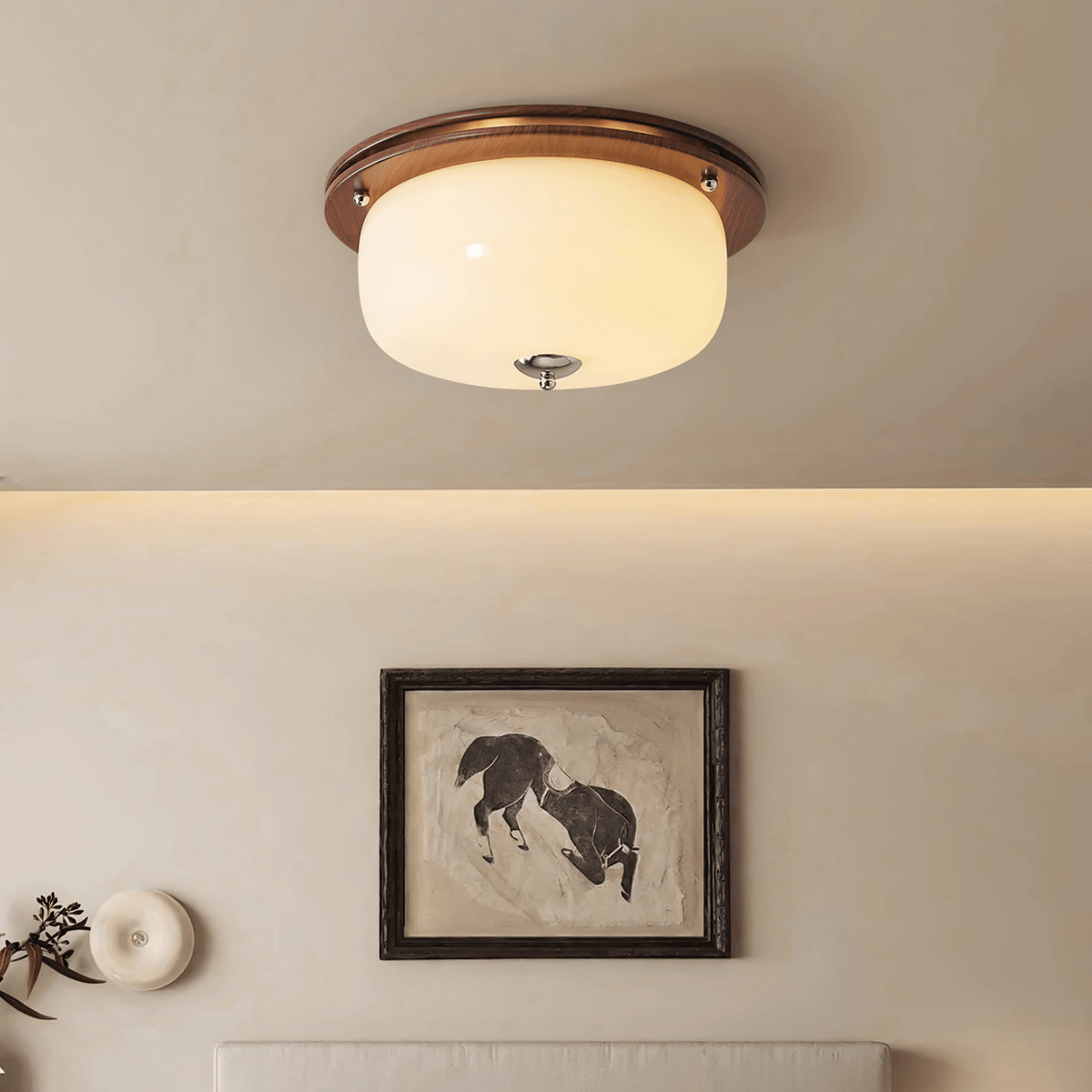 Vetheel Plafonnier Art Nordique Haut de Gamme en Verre Dôme - Neutralighting