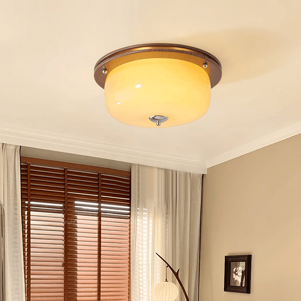 Vetheel Plafonnier Art Nordique Haut de Gamme en Verre Dôme - Neutralighting