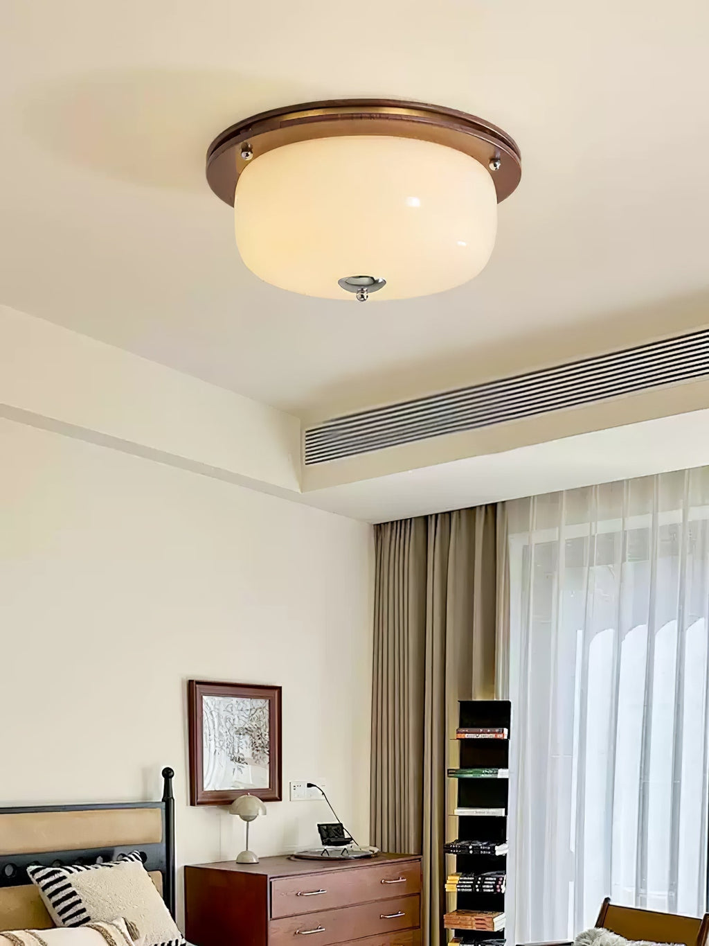 Vetheel Plafonnier Art Nordique Haut de Gamme en Verre Dôme - Neutralighting