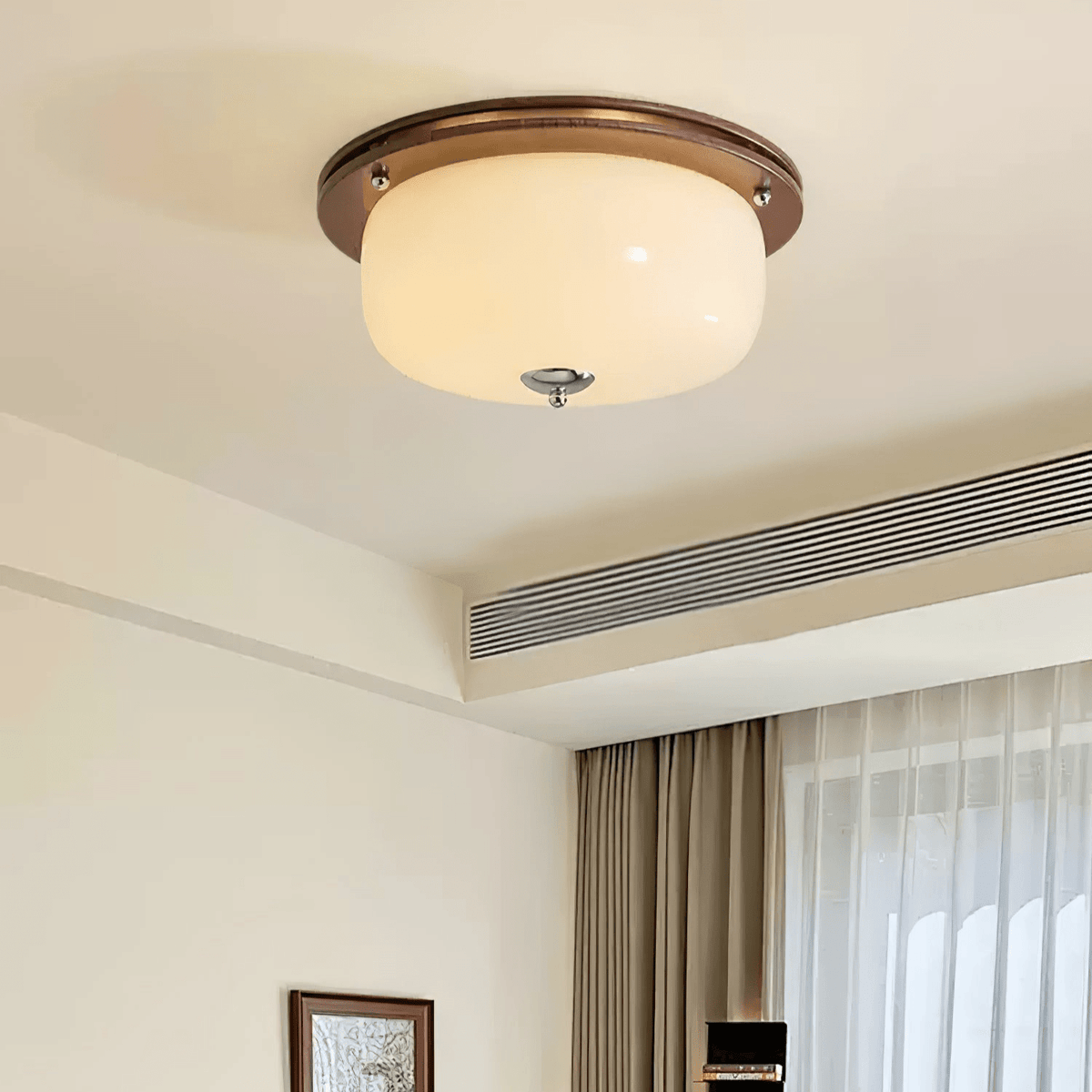 Vetheel Plafonnier Art Nordique Haut de Gamme en Verre Dôme - Neutralighting