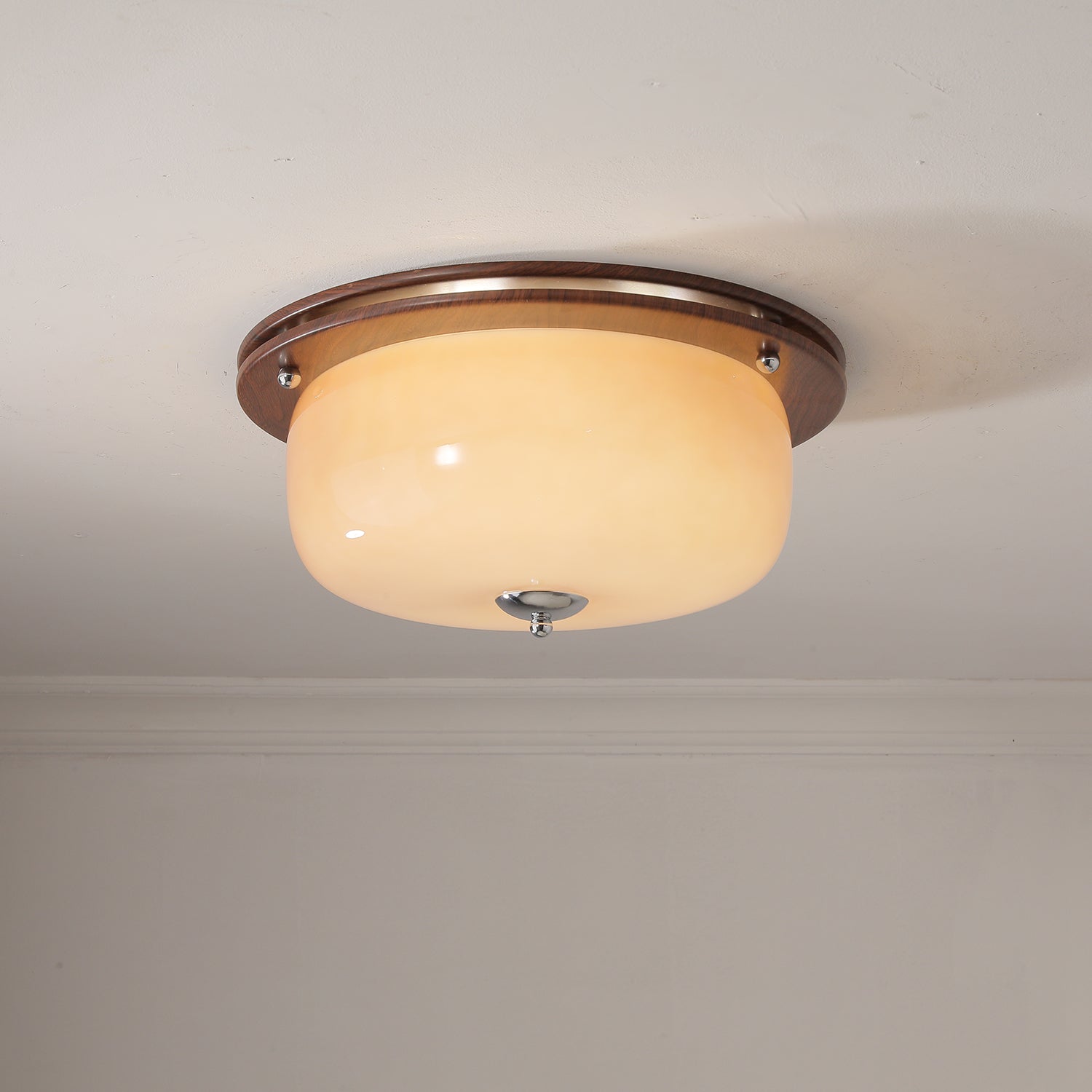 Vetheel Plafonnier Art Nordique Haut de Gamme en Verre Dôme - Neutralighting