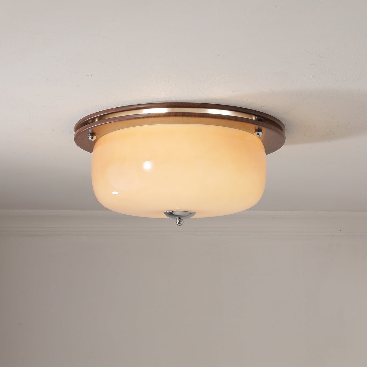 Vetheel Plafonnier Art Nordique Haut de Gamme en Verre Dôme - Neutralighting