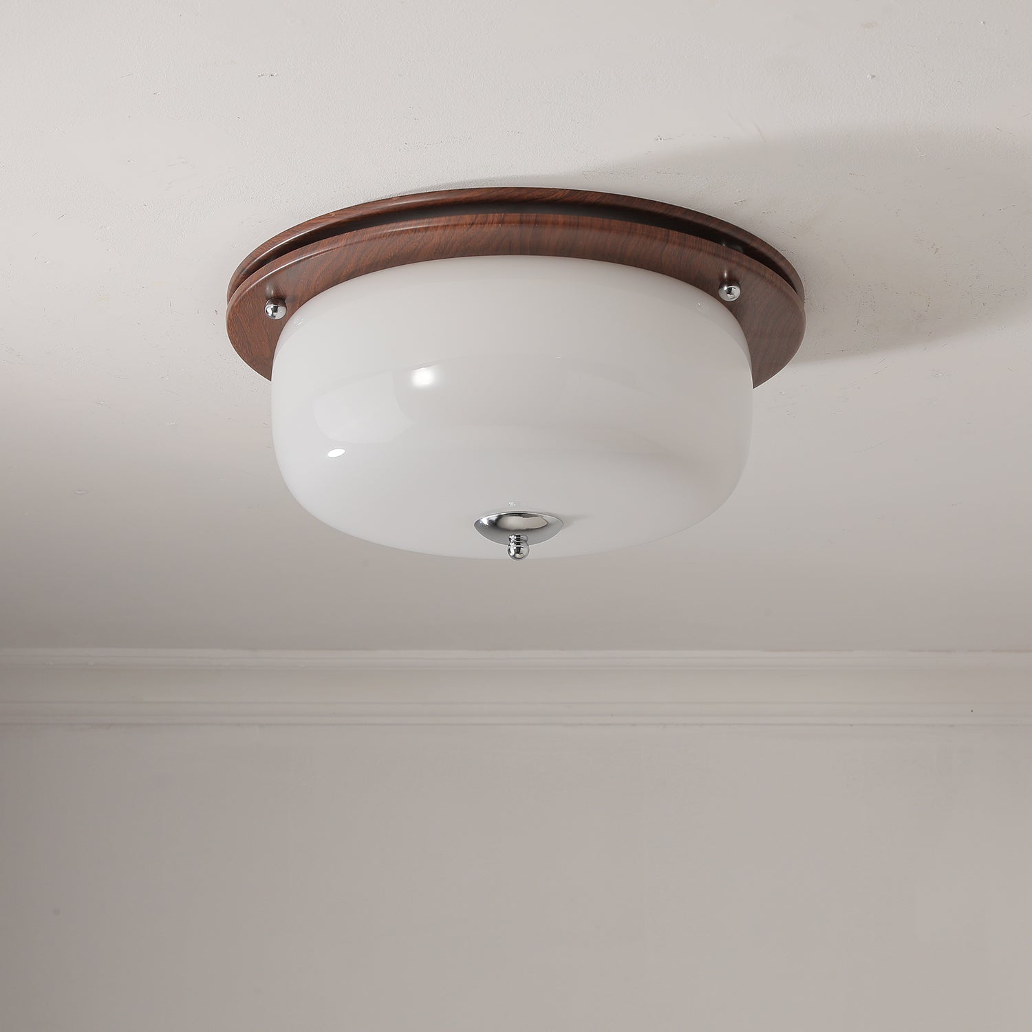 Vetheel Plafonnier Art Nordique Haut de Gamme en Verre Dôme - Neutralighting