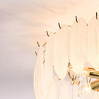 Solara Plafonnier en Verre Plume Oiseau Élégant - Neutralighting