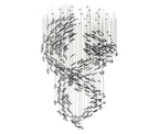 Aetherial Chandelier Feuille en Verre - Neutralighting