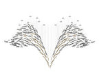 Aetherial Chandelier Feuille en Verre - Neutralighting