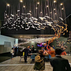 Aetherial Chandelier Feuille en Verre - Neutralighting