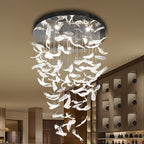 Aetherial Chandelier Feuille en Verre - Neutralighting