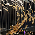 Aetherial Chandelier Feuille en Verre - Neutralighting