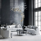 Aetherial Chandelier Feuille en Verre - Neutralighting