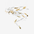 Aetherial Chandelier Feuille en Verre - Neutralighting