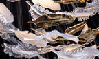 Aetherial Chandelier Feuille en Verre - Neutralighting