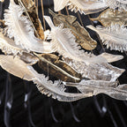 Aetherial Chandelier Feuille en Verre - Neutralighting