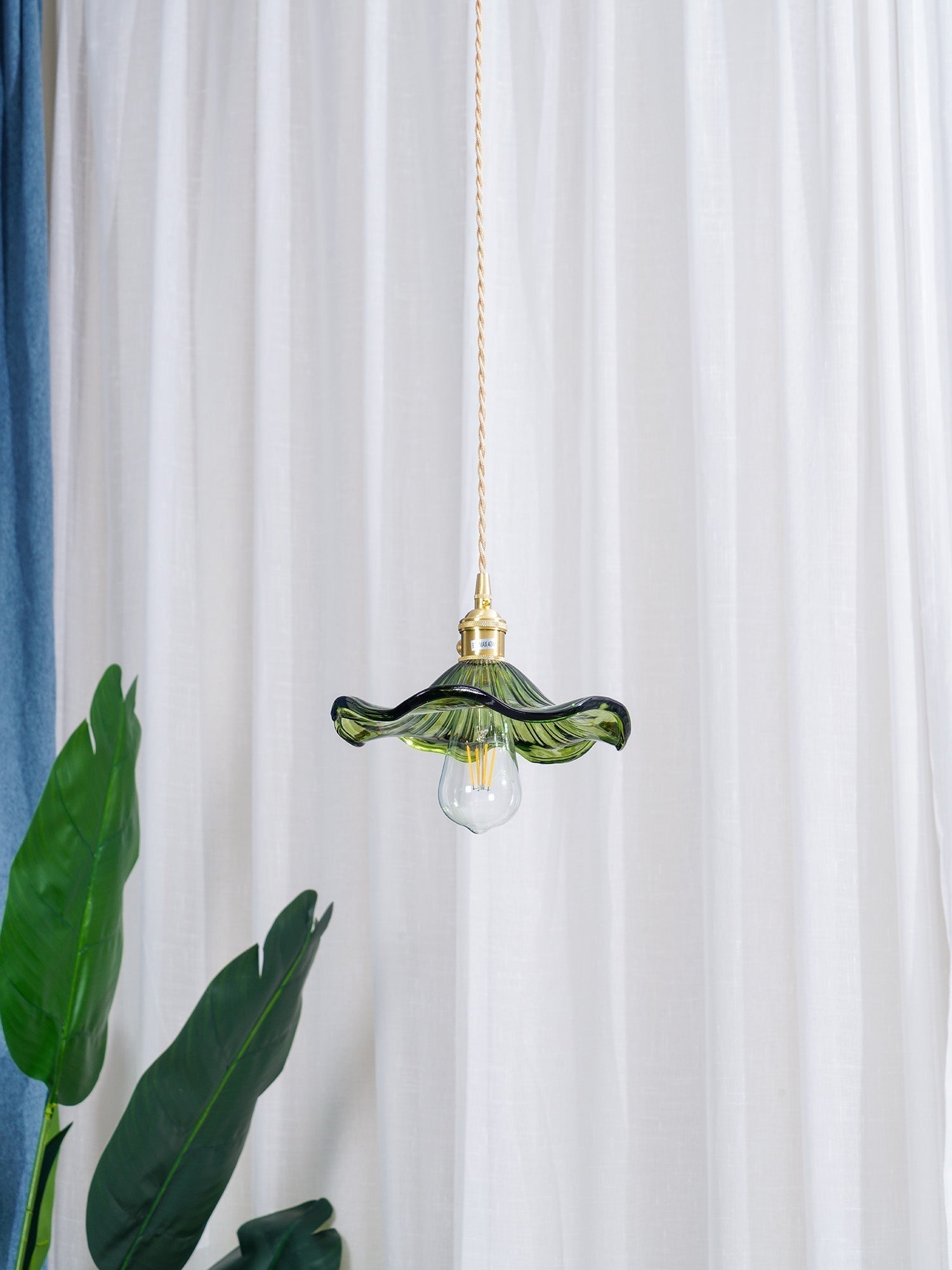 Nerisse Suspension en Verre et Laiton Vintage - Neutralighting