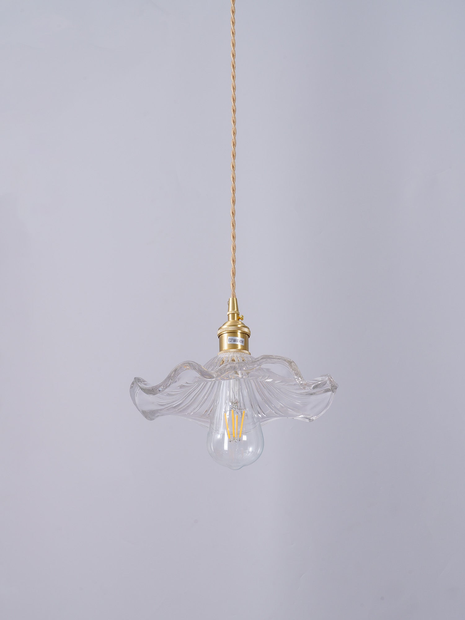 Nerisse Suspension en Verre et Laiton Vintage - Neutralighting