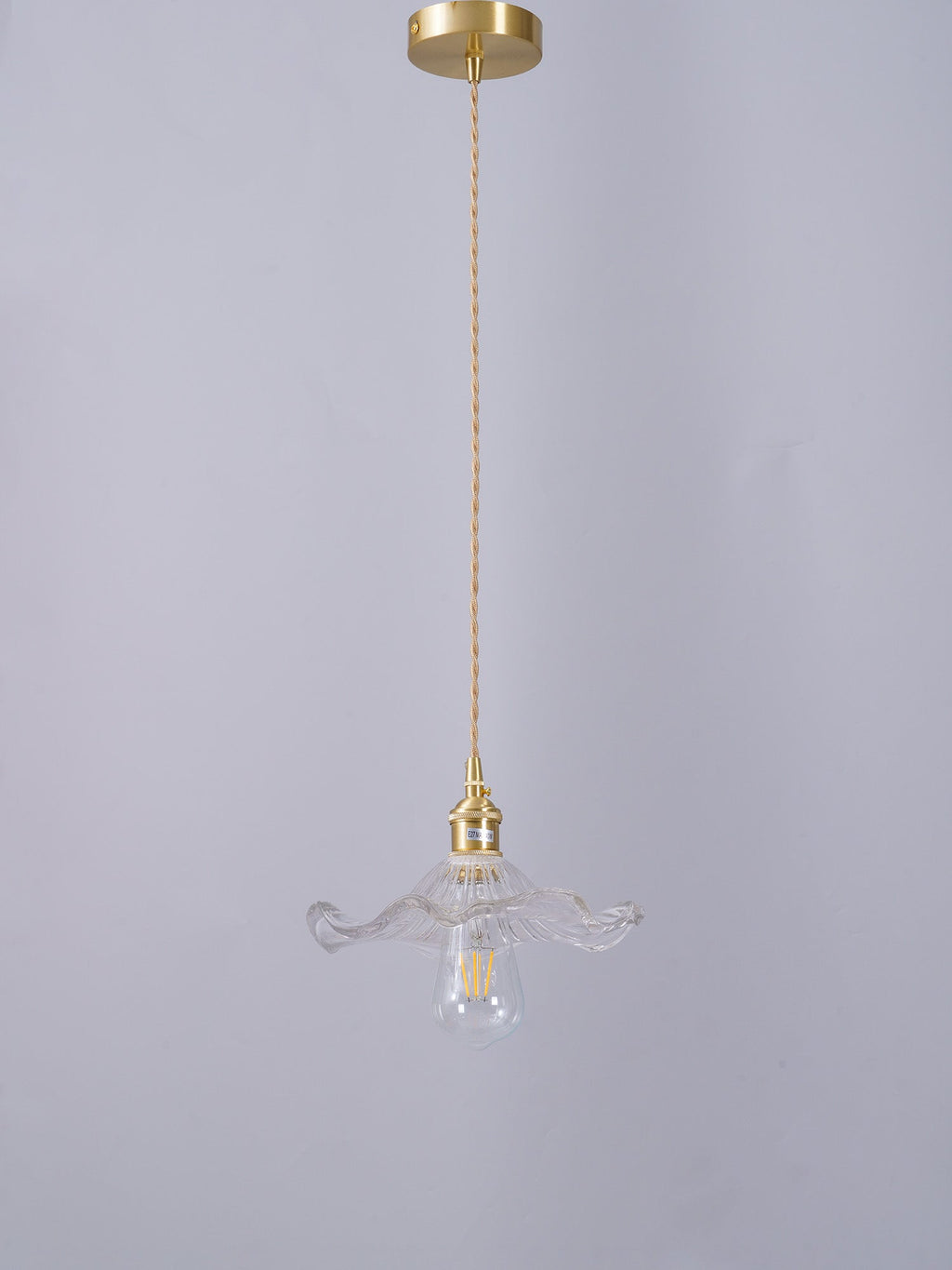 Nerisse Suspension en Verre et Laiton Vintage - Neutralighting