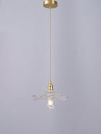 Nerisse Suspension en Verre et Laiton Vintage - Neutralighting