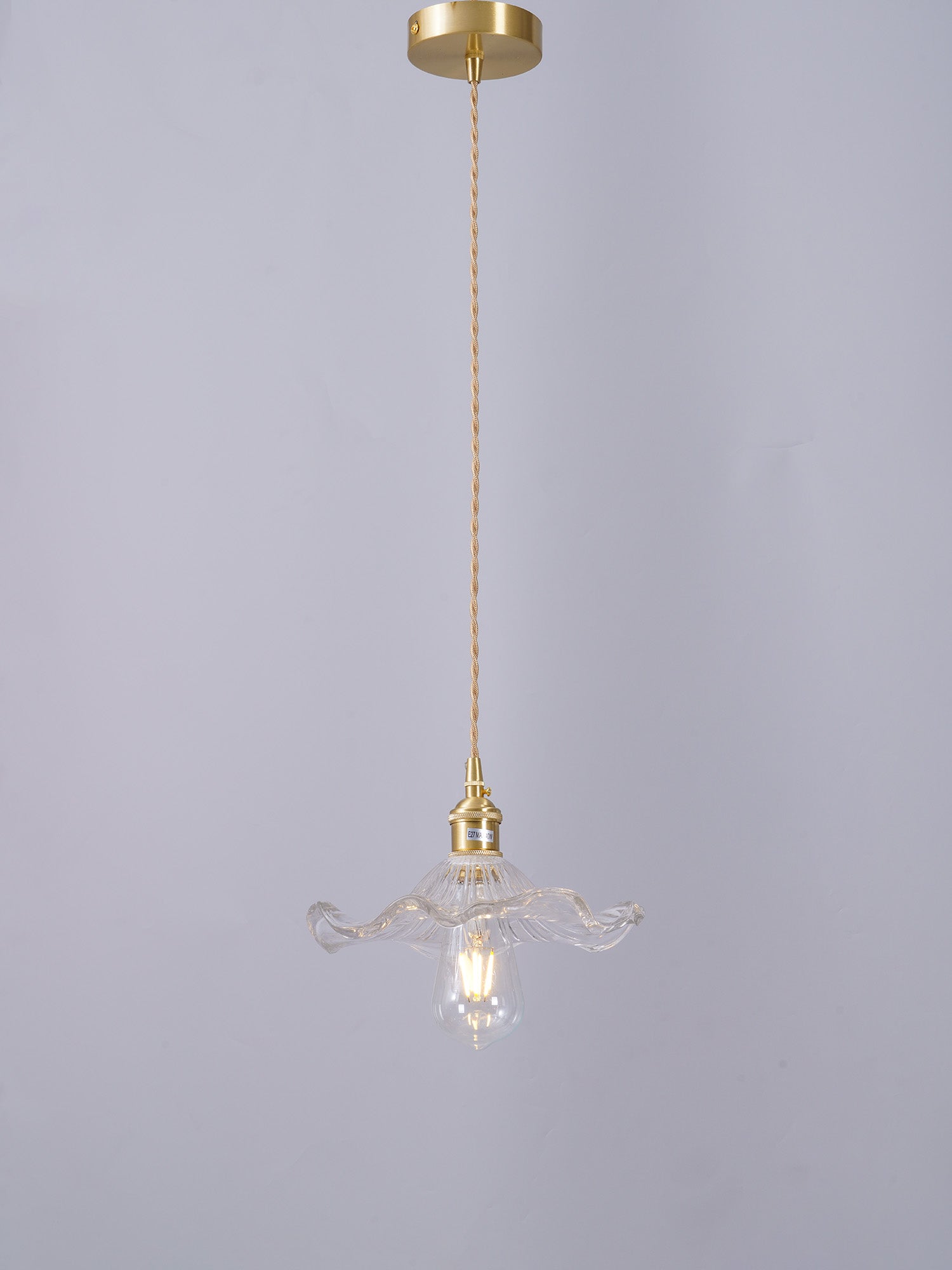 Nerisse Suspension en Verre et Laiton Vintage - Neutralighting
