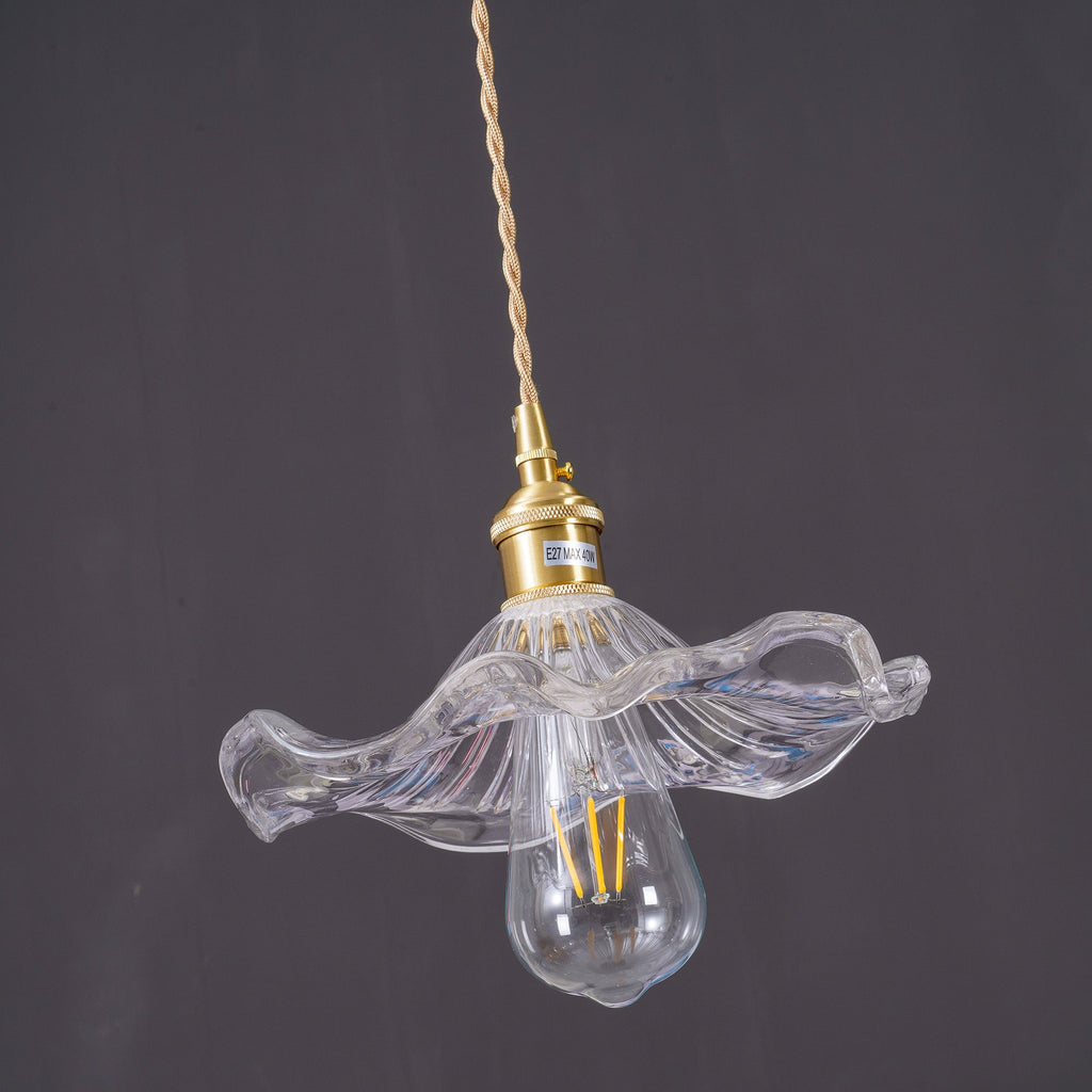 Nerisse Suspension en Verre et Laiton Vintage - Neutralighting