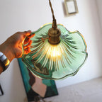 Nerisse Suspension en Verre et Laiton Vintage - Neutralighting