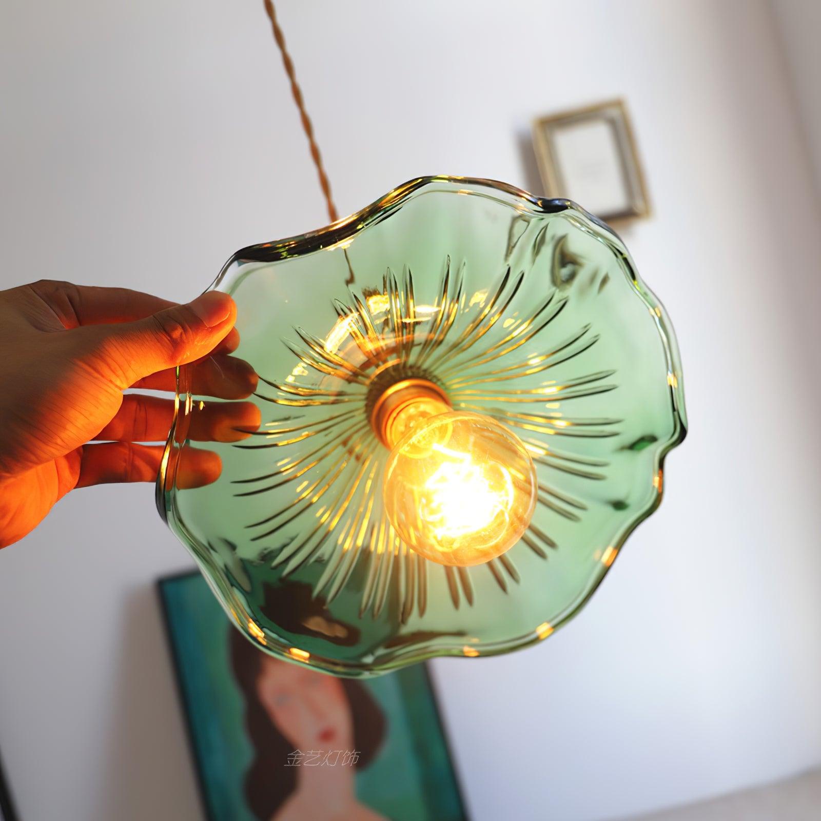 Nerisse Suspension en Verre et Laiton Vintage - Neutralighting