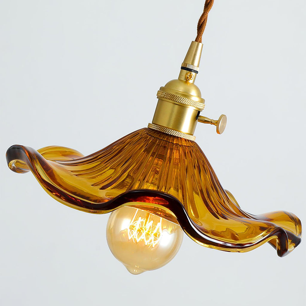 Nerisse Suspension en Verre et Laiton Vintage - Neutralighting