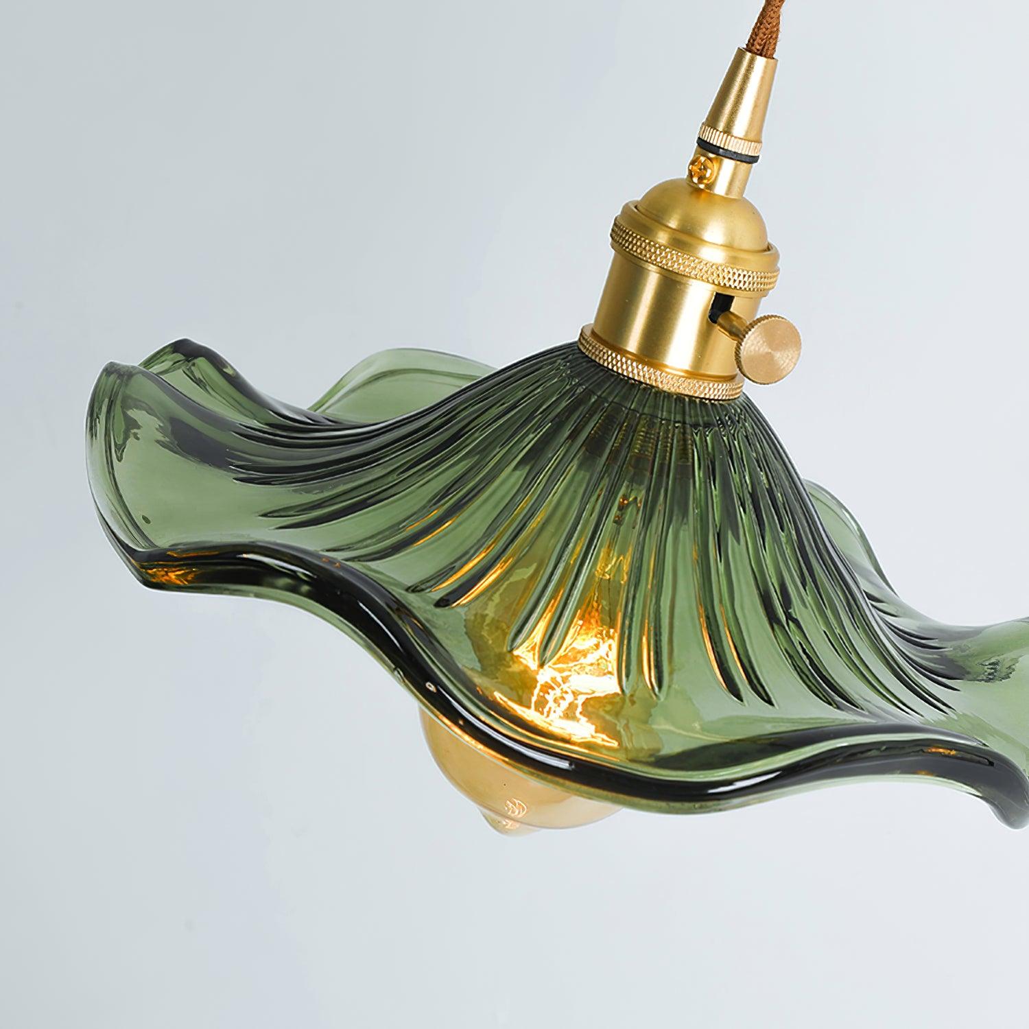 Nerisse Suspension en Verre et Laiton Vintage - Neutralighting