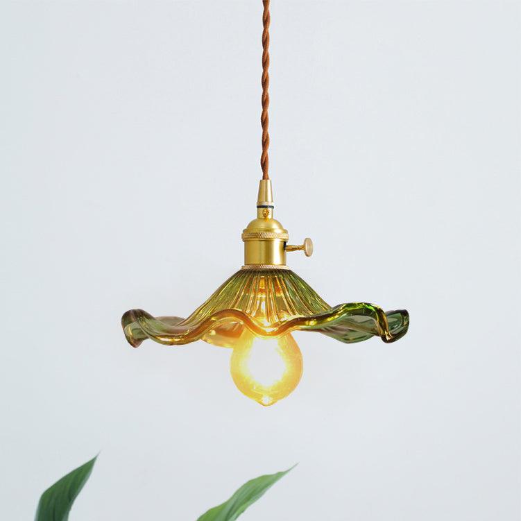 Nerisse Suspension en Verre et Laiton Vintage - Neutralighting