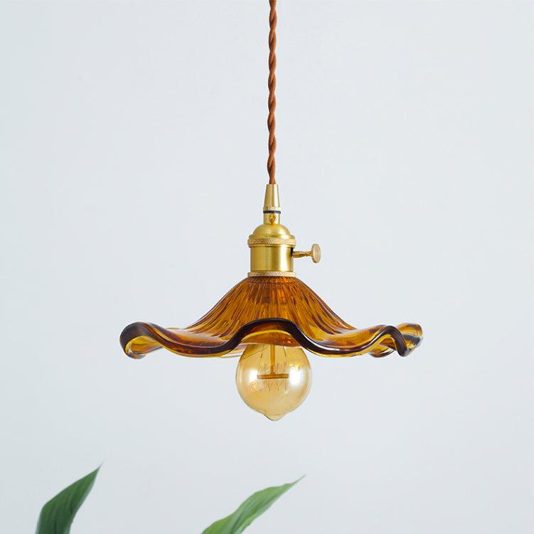 Nerisse Suspension en Verre et Laiton Vintage - Neutralighting