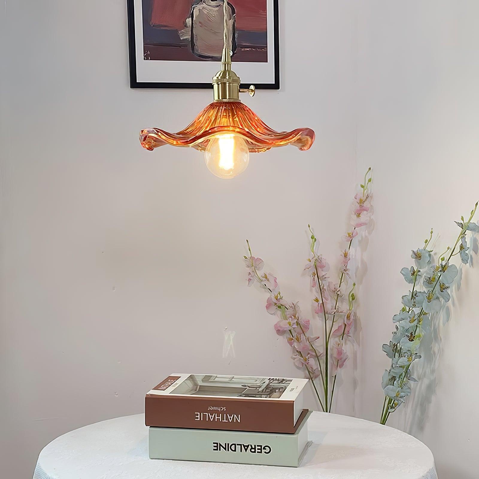 Nerisse Suspension en Verre et Laiton Vintage - Neutralighting
