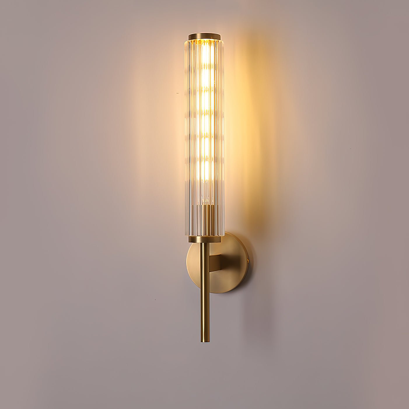 Cemaros Applique Murale Linéaire en Laiton et Verre Premium - Neutralighting