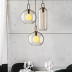 Solara Suspension en Verre Givré Swag Réglable - Neutralighting