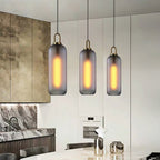 Solara Suspension en Verre Givré Swag Réglable - Neutralighting