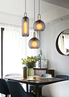 Solara Suspension en Verre Givré Swag Réglable - Neutralighting