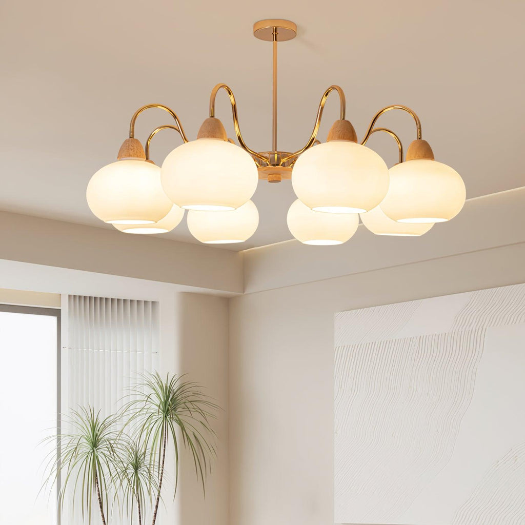 Zevena Chandelier en Verre Élégant et Luxueux - Neutralighting