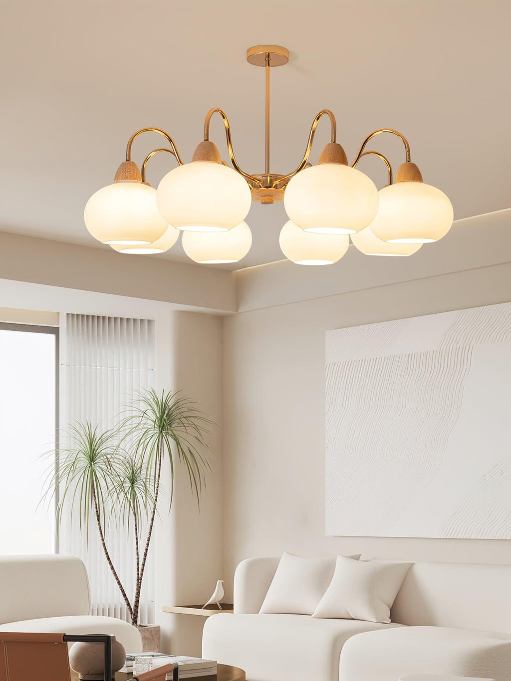 Zevena Chandelier en Verre Élégant et Luxueux - Neutralighting