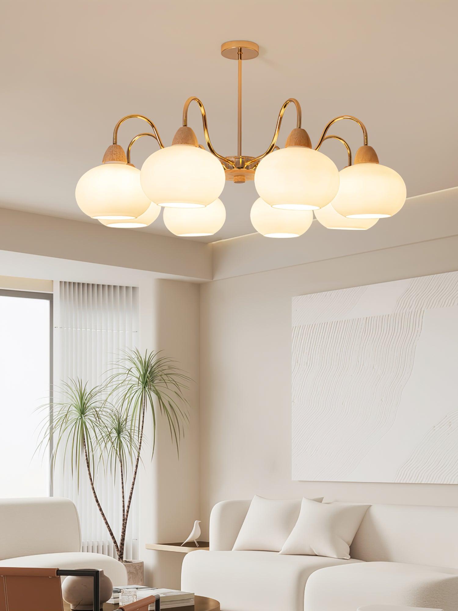 Zevena Chandelier en Verre Élégant et Luxueux - Neutralighting