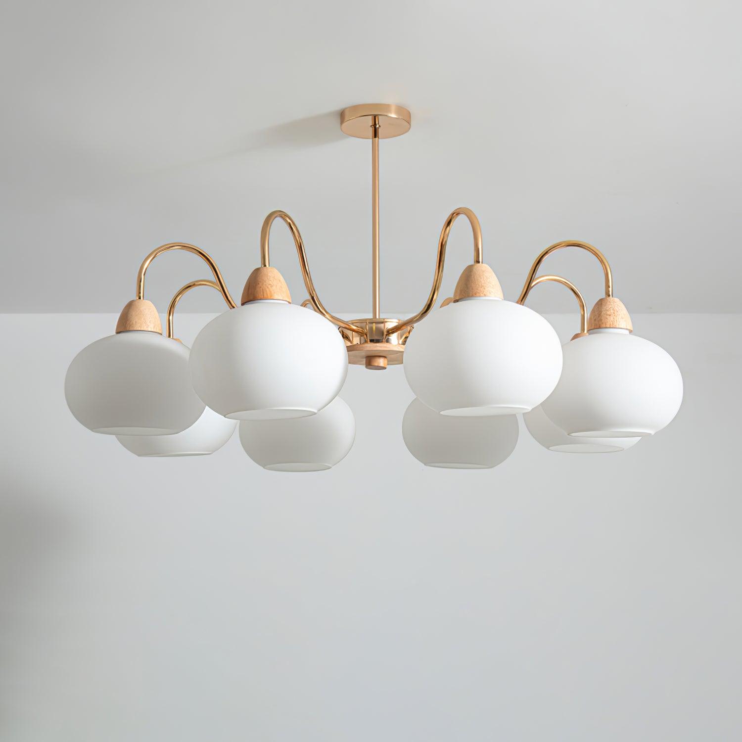 Zevena Chandelier en Verre Élégant et Luxueux - Neutralighting
