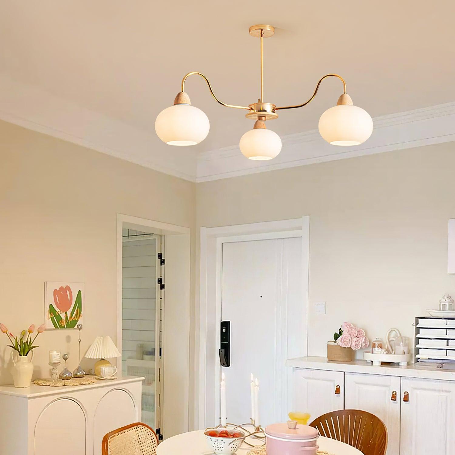 Zevena Chandelier en Verre Élégant et Luxueux - Neutralighting