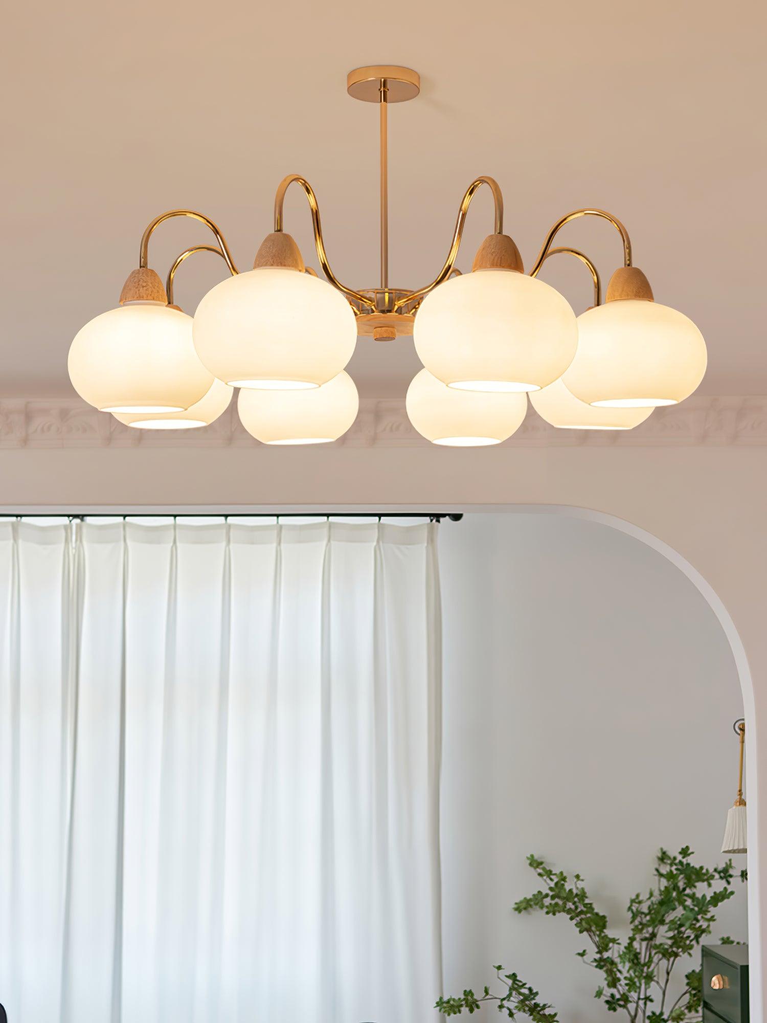 Zevena Chandelier en Verre Élégant et Luxueux - Neutralighting