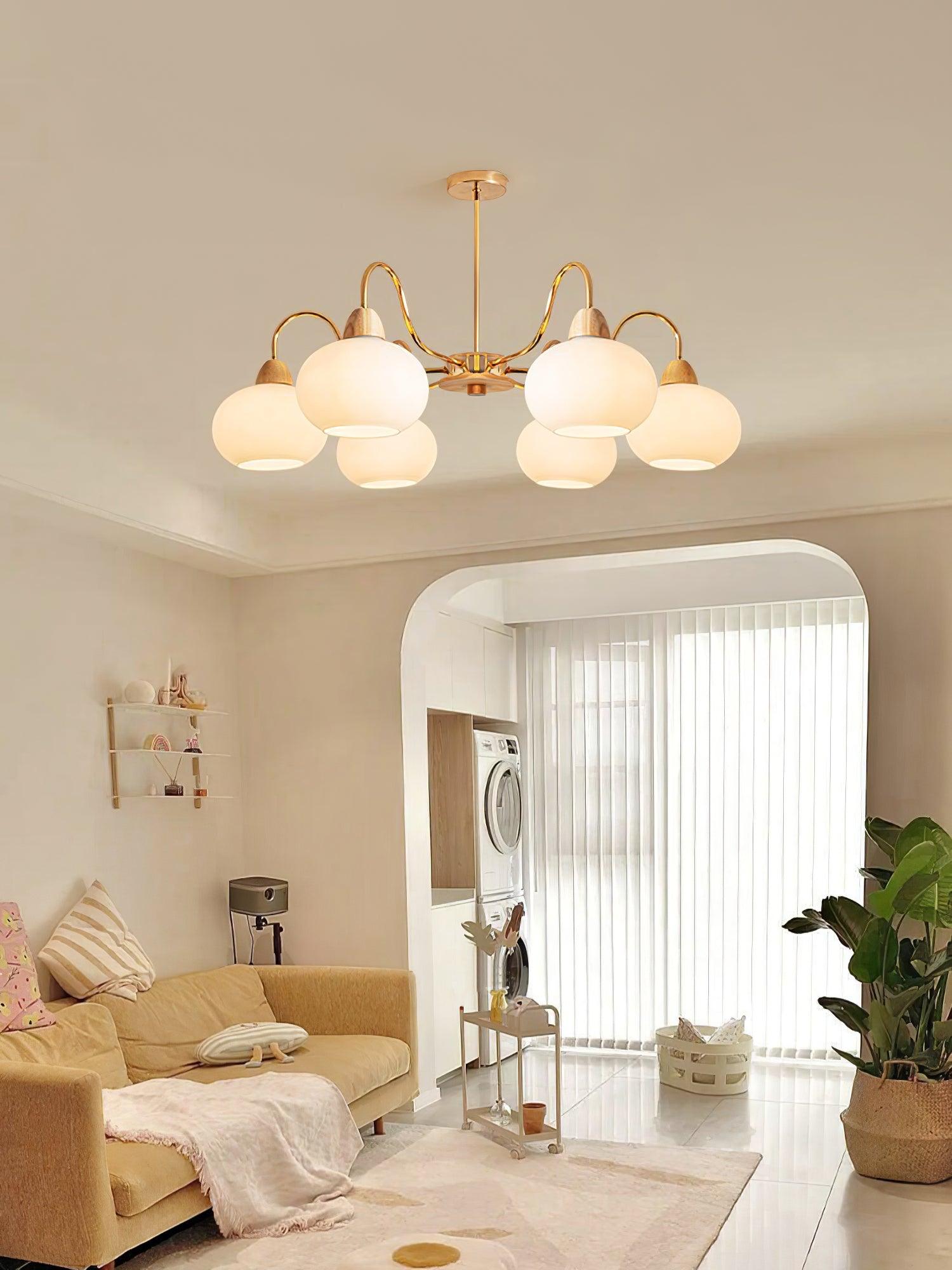 Zevena Chandelier en Verre Élégant et Luxueux - Neutralighting