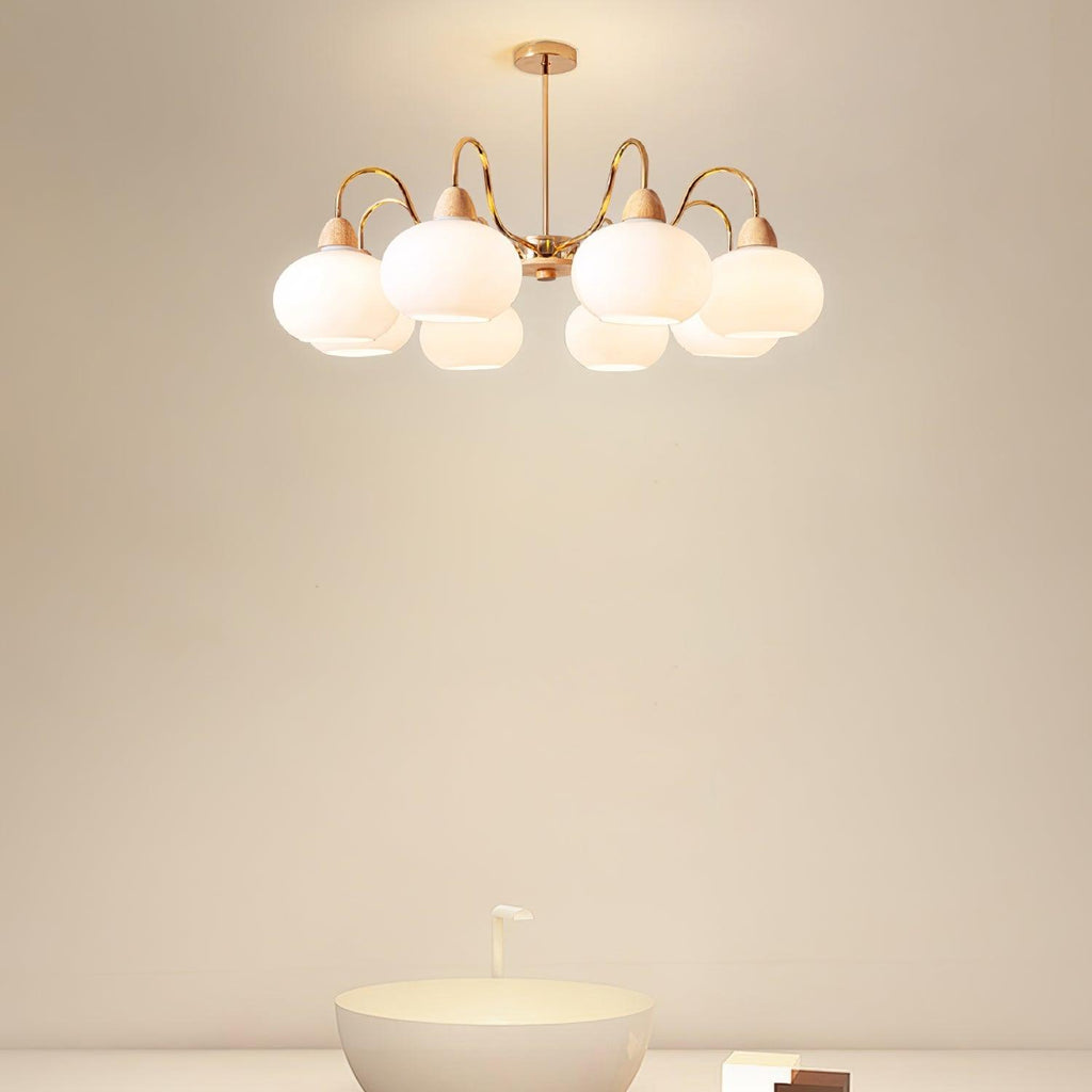 Zevena Chandelier en Verre Élégant et Luxueux - Neutralighting