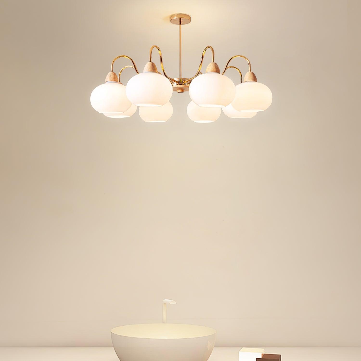 Zevena Chandelier en Verre Élégant et Luxueux - Neutralighting
