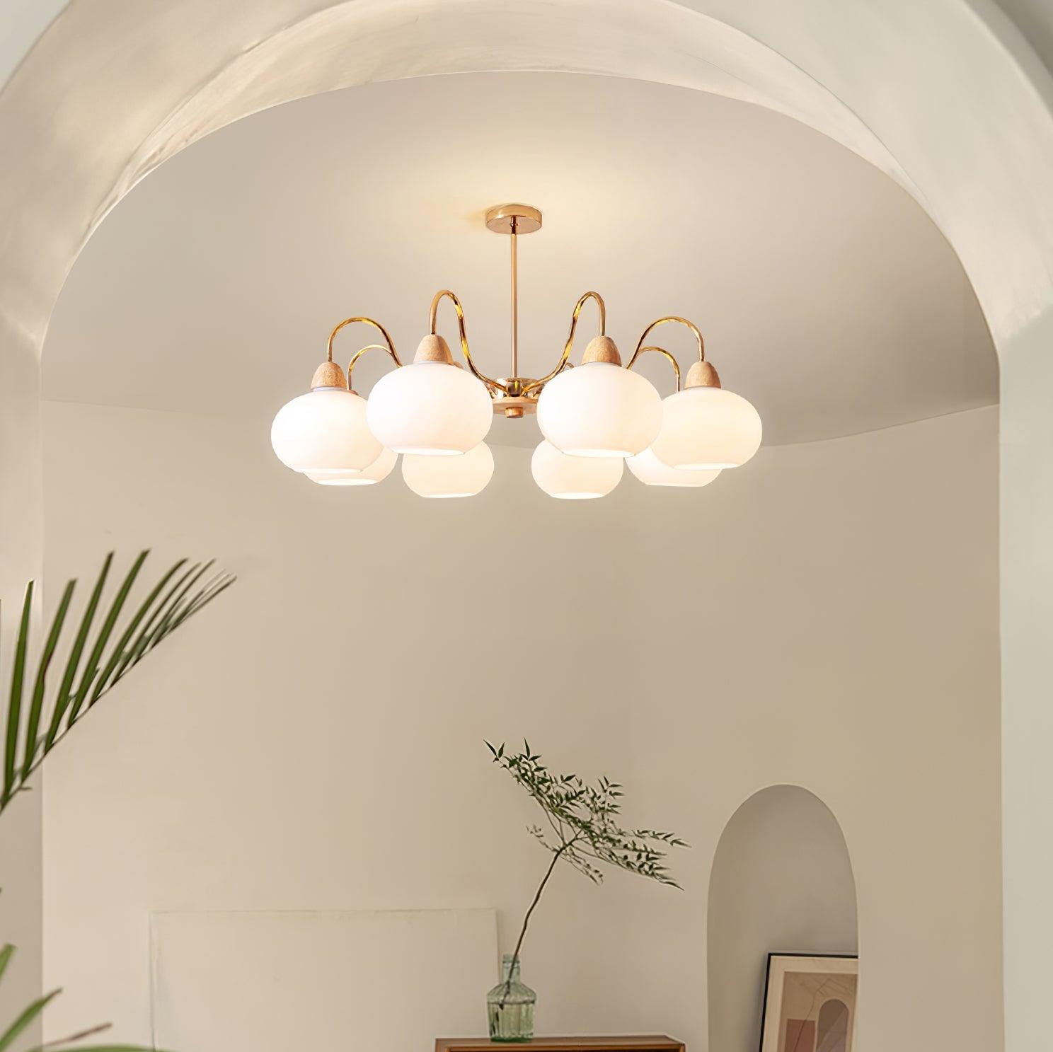 Zevena Chandelier en Verre Élégant et Luxueux - Neutralighting