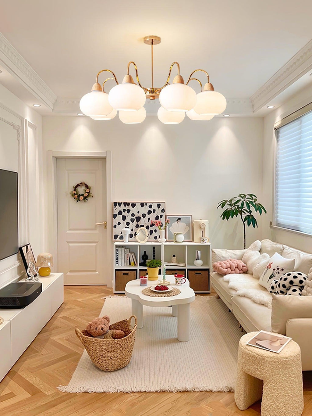 Zevena Chandelier en Verre Élégant et Luxueux - Neutralighting